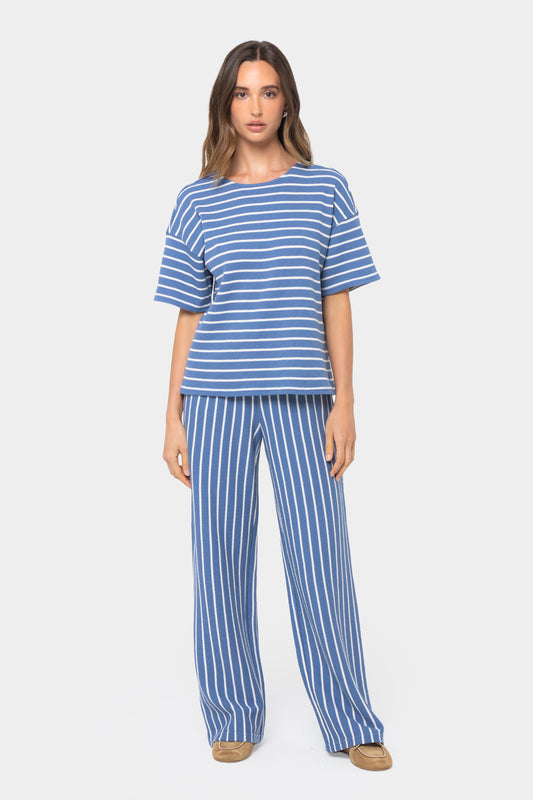 Textured Knit Top and Pant Set