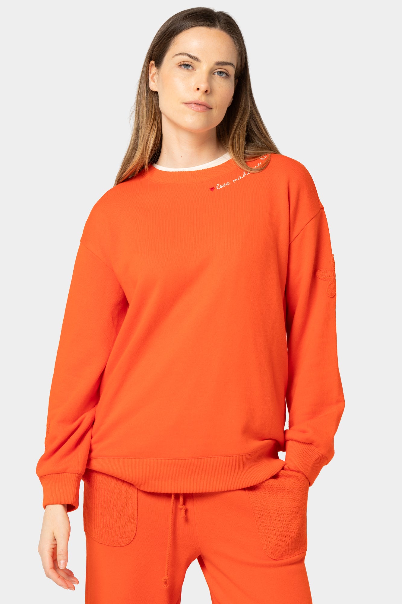French Terry with Crochet Sweatshirt