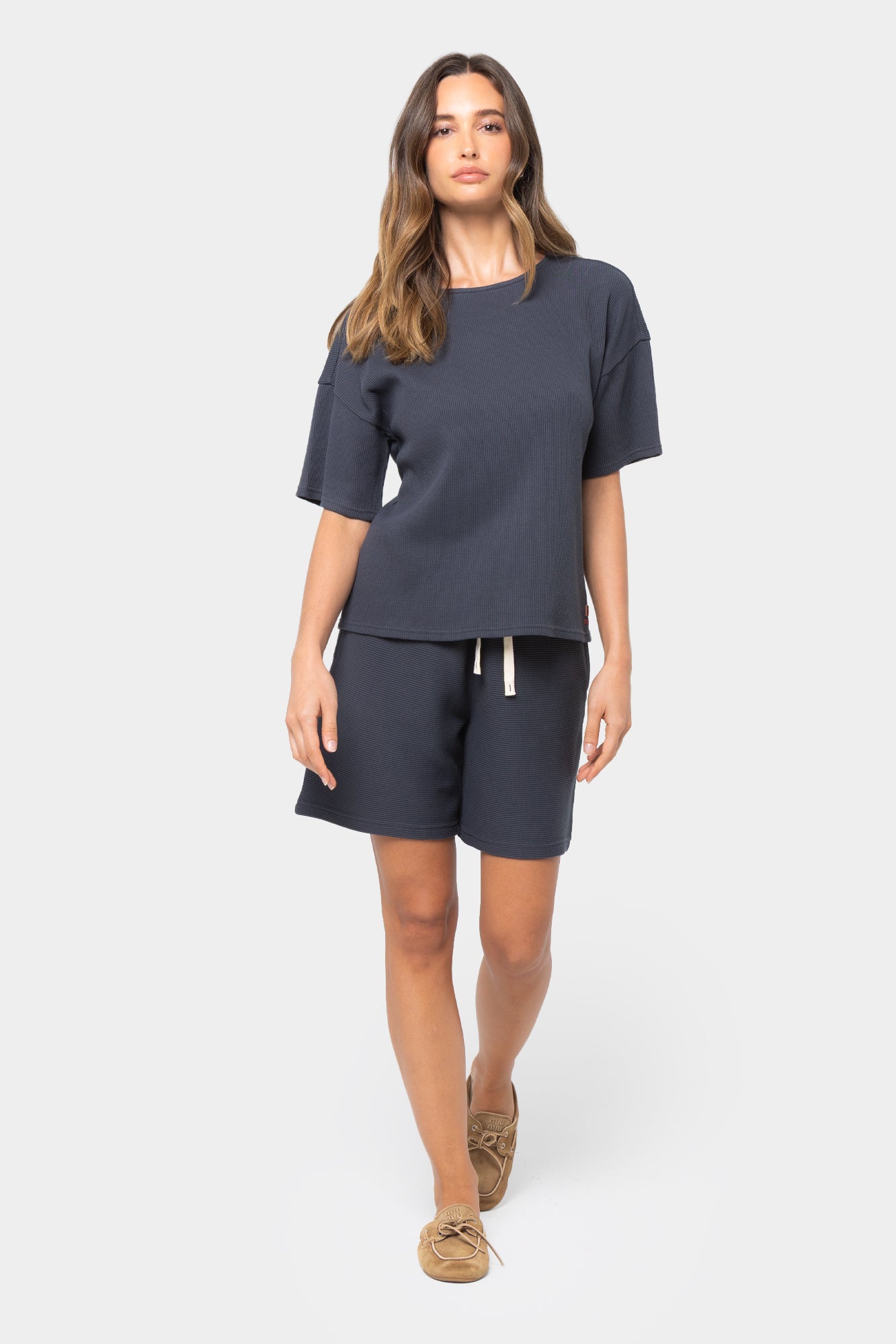 Textured Knit Shorts