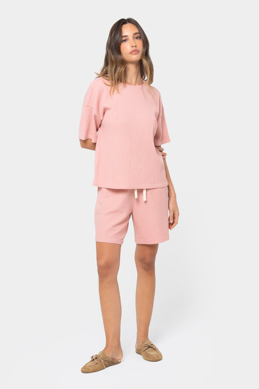 Textured Knit Shorts