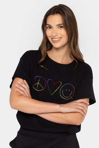 Gaby Espino x Peace Love World Fitted Tee