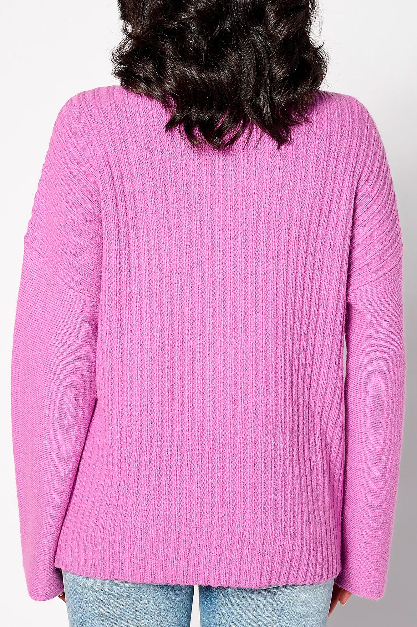 Side Zip Turtleneck Sweater