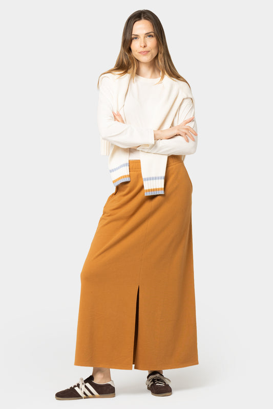 Pull On Skirt with Center Front Vent