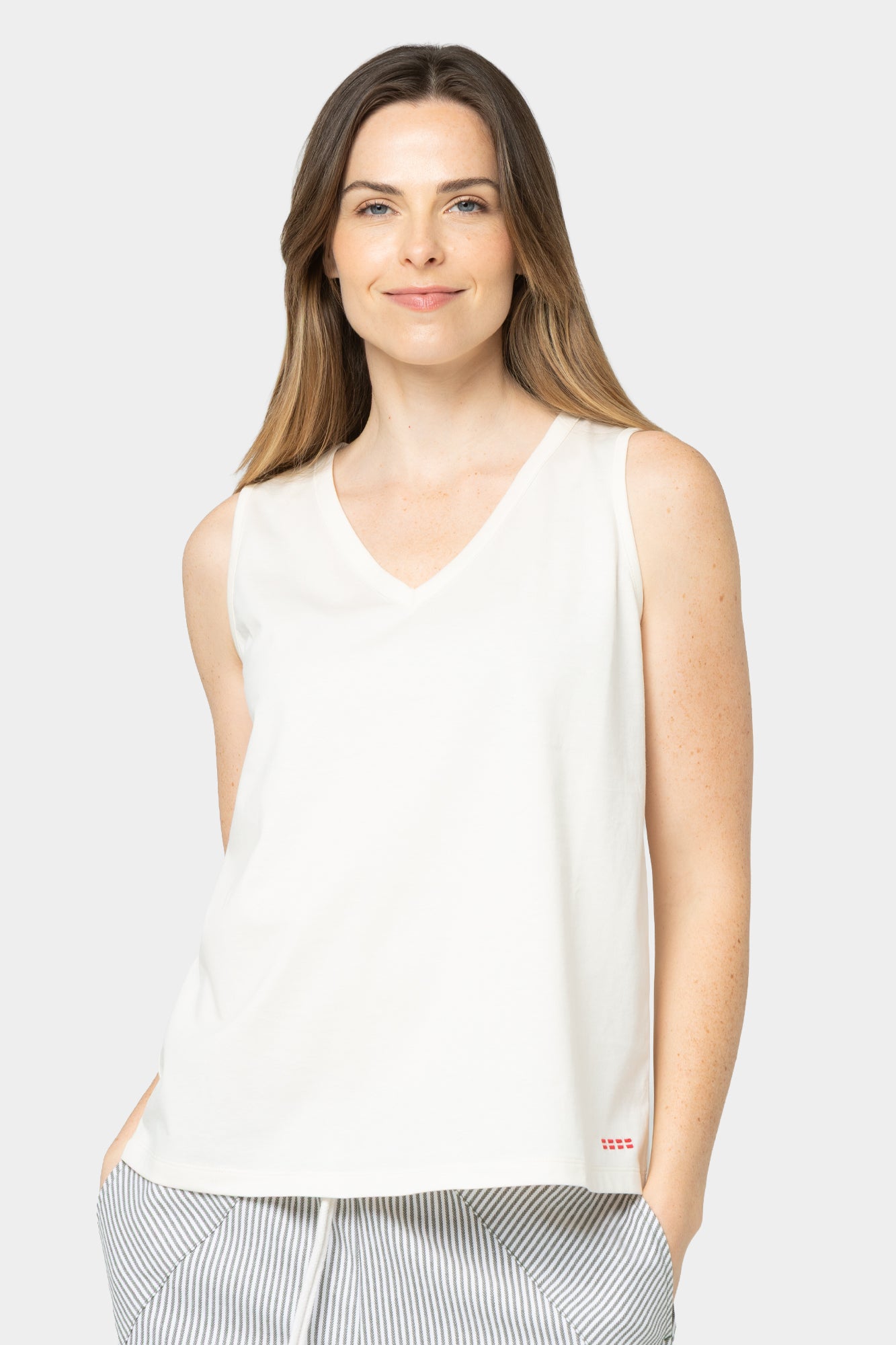 Sleeveless V-Neck Tank