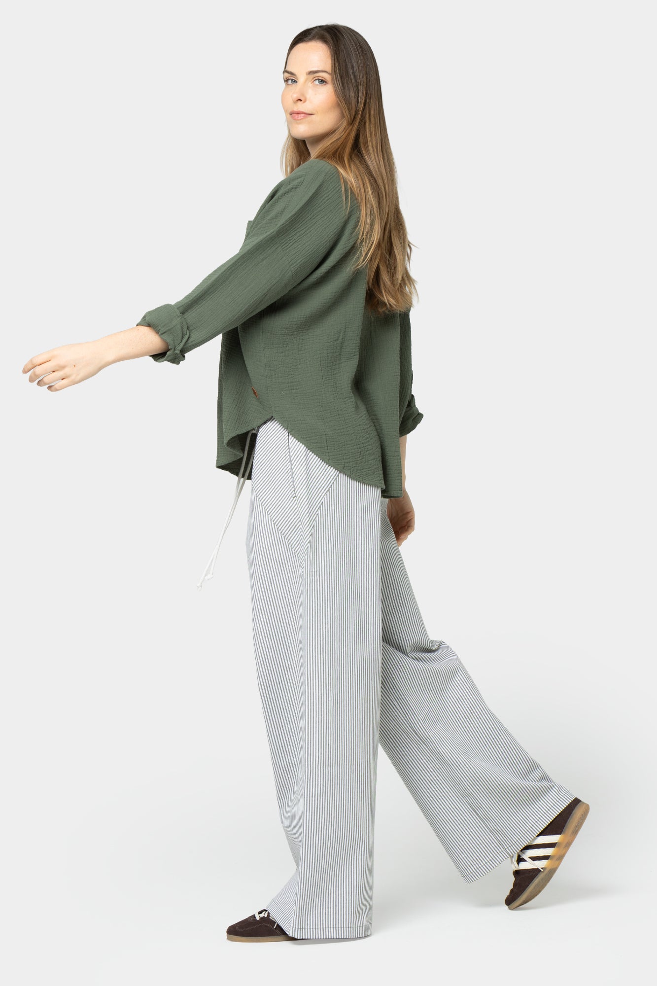 Boheme Twist Front Collared Top