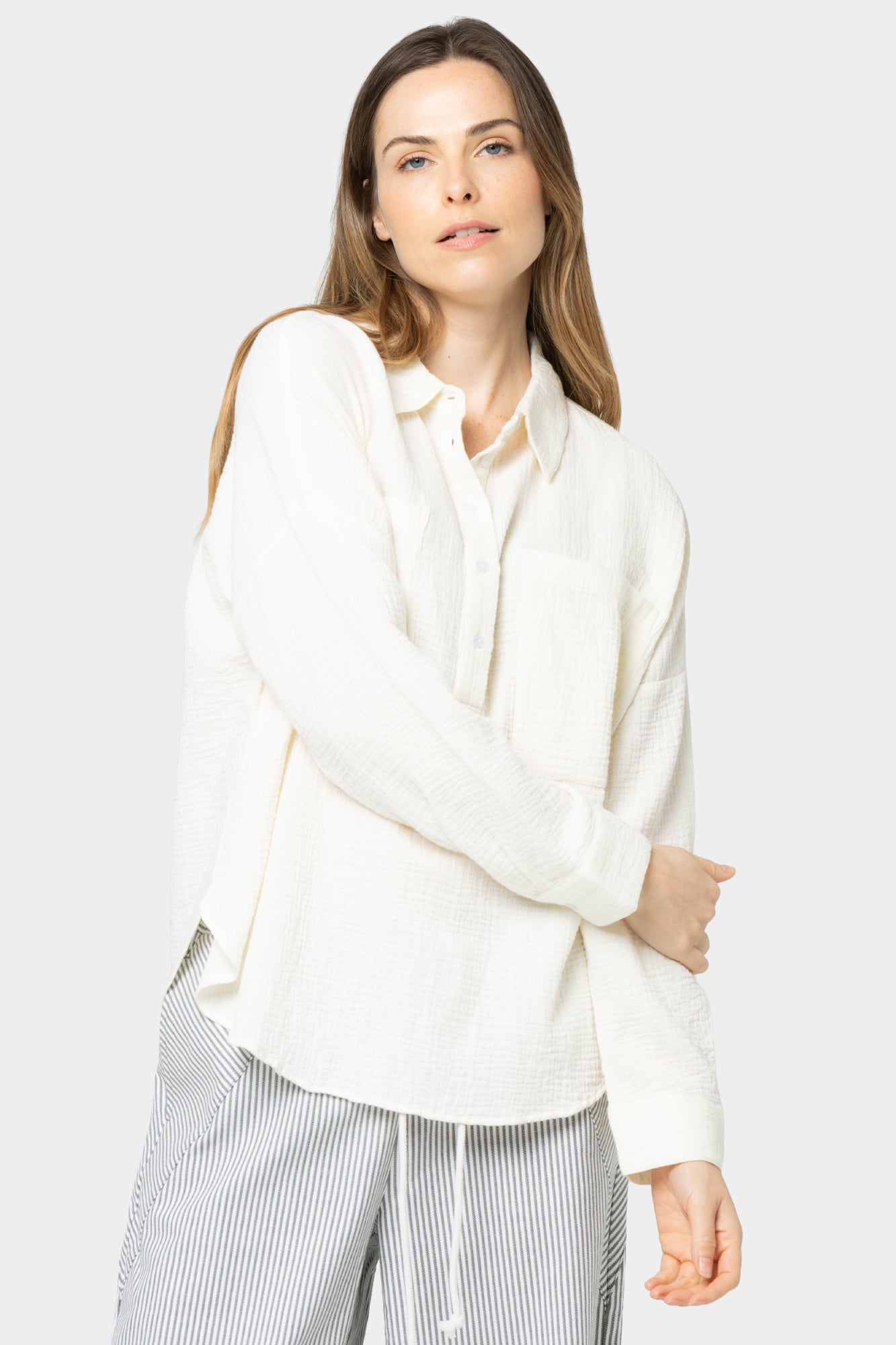 Boheme Twist Front Collared Top