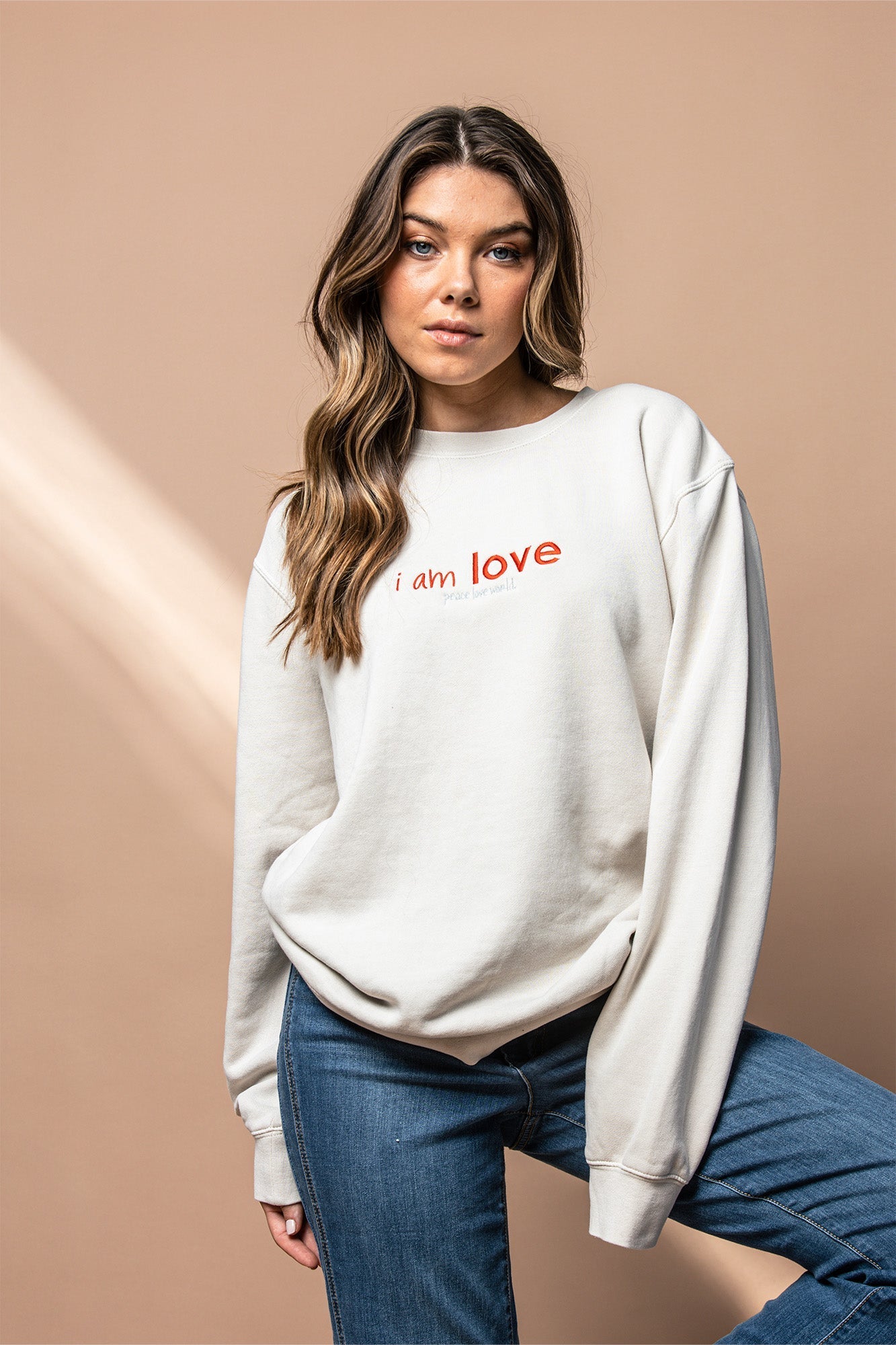 I am Love Crew Neck Sweatshirt