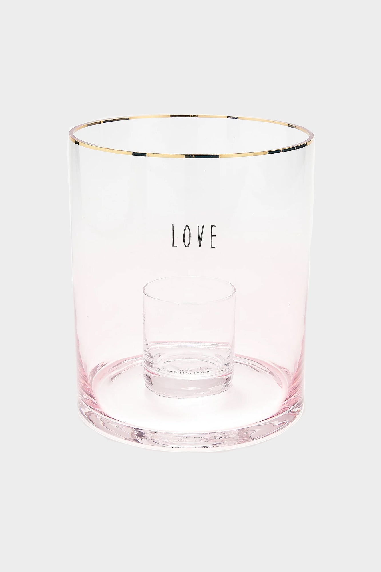 Large Glass Vase Candle Holder