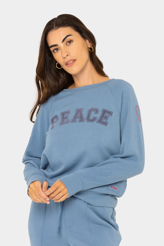 Flocked Affirmation Sweatshirt