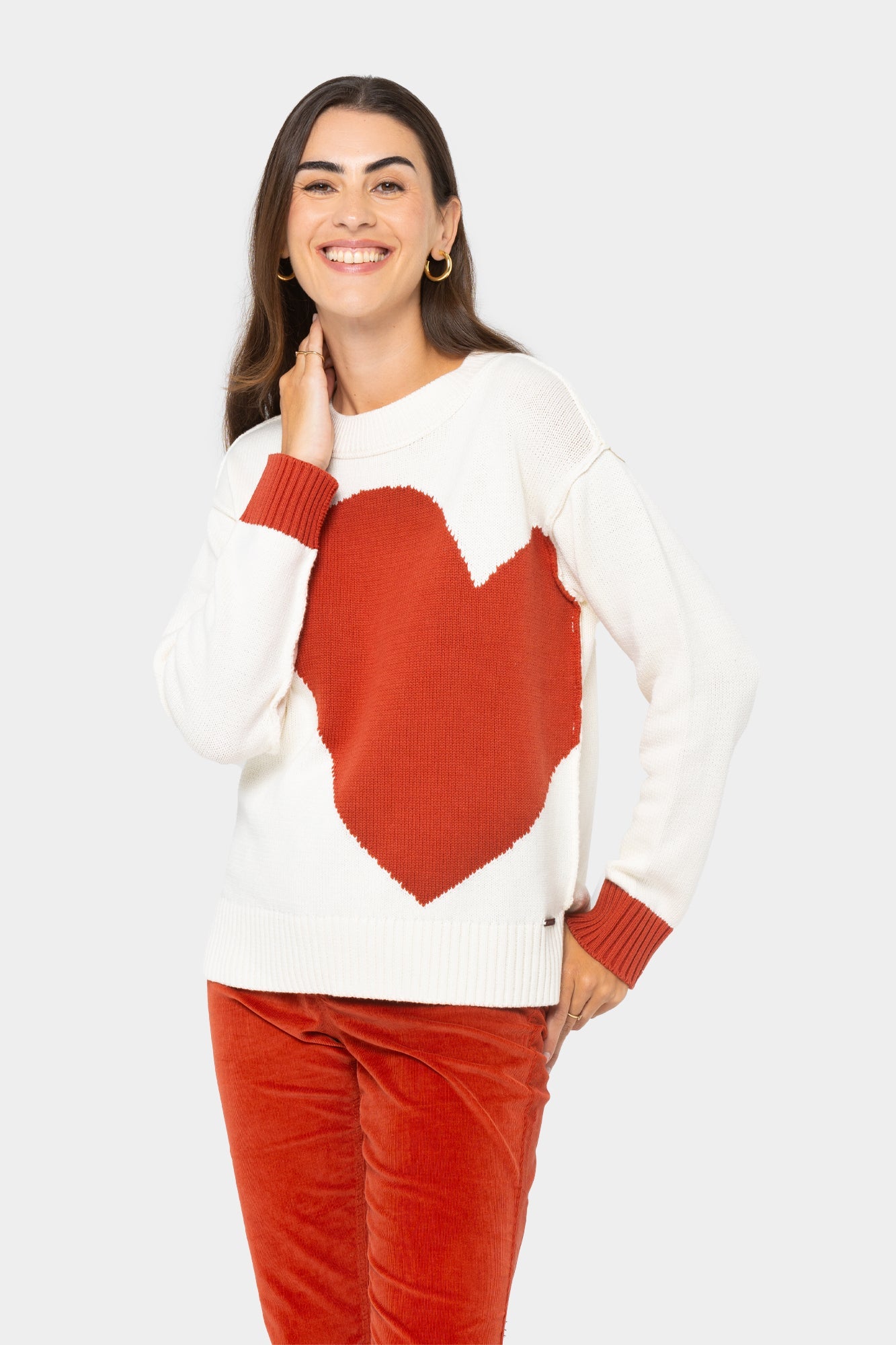 Intarsia Pullover Sweater