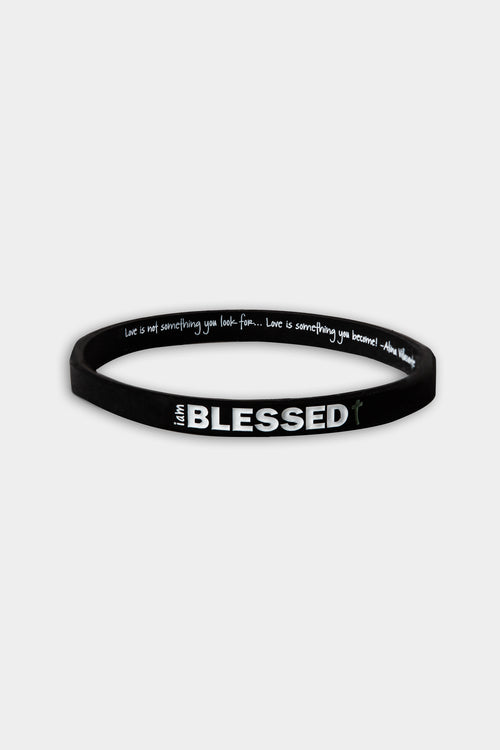 i am blessed thin silicone bracelet