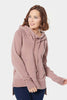 Cowl Neck Hoodie with Affirmation