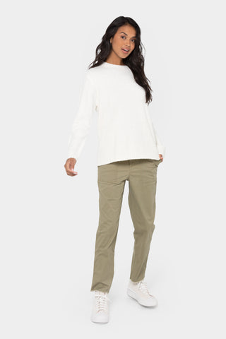 Woven Twill Relaxed Pant