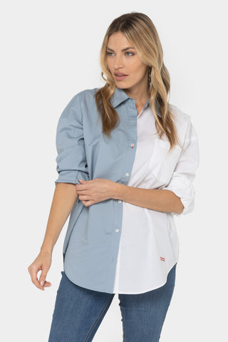 Button-Front Drama Blouse